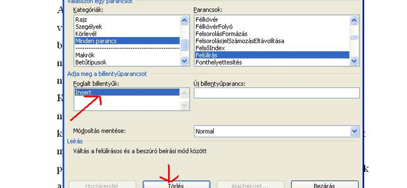 Word tipp: Cselezze ki az Insert billentyűt!