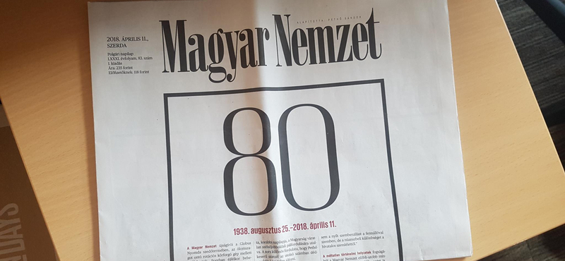 Szombaton még egyszer megjelenik a Magyar Nemzet