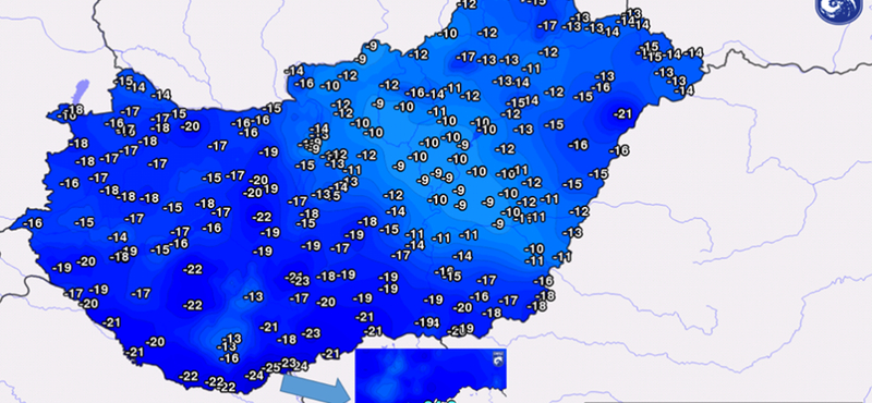 -24,6 fok volt Baranyában, és még nincs vége a zimankónak