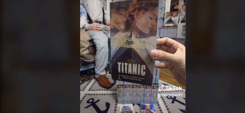 Egy floridai Titanic-rajongó annyira túltolta az odaadást, hogy már 1560 példánya van a film VHS változatából