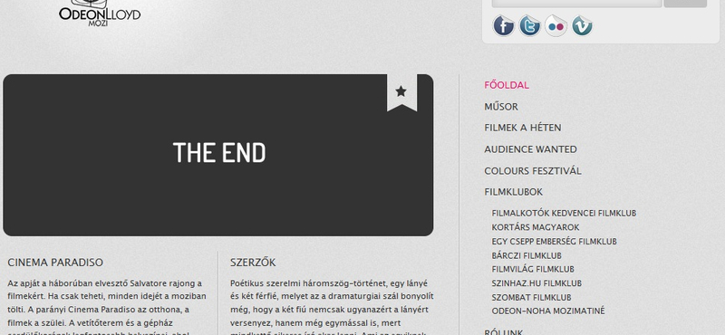 "The End" - bezárt az Odeon mozi Budapesten