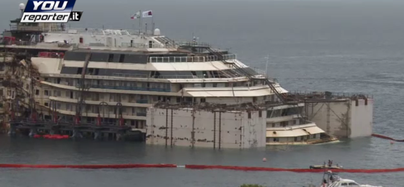 Itt nézheti élőben a Costa Concordia kiemelését