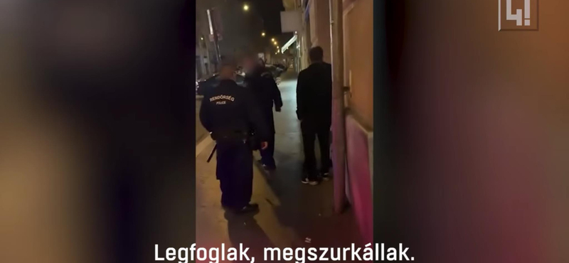 Szurkálással fenyegetett meg külföldi fiatalokat a bulinegyedben egy rendőr – videó