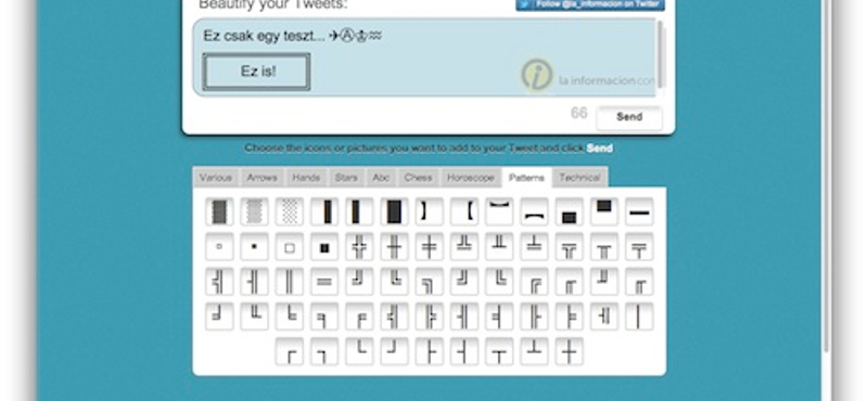 Különleges szimbólumok használata a Twitterben