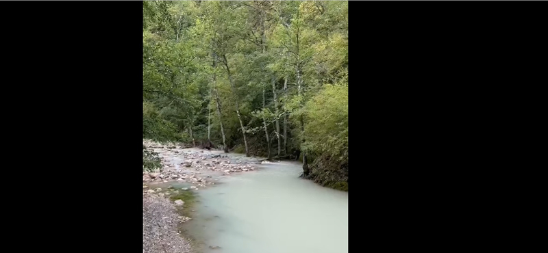 Fehérré vált a festői szépségű folyó vize – videó