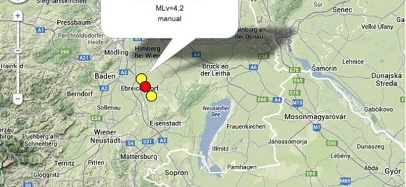 Földrengés volt a magyar határnál