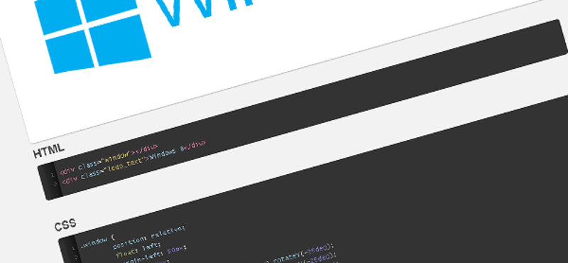 Cukorka webfejlesztőknek: Windows 8 logó CSS-ben