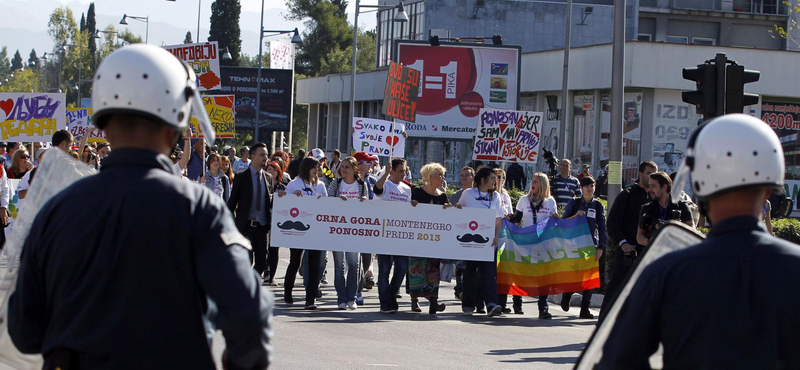 Megtartották az első melegfelvonulást Montenegróban