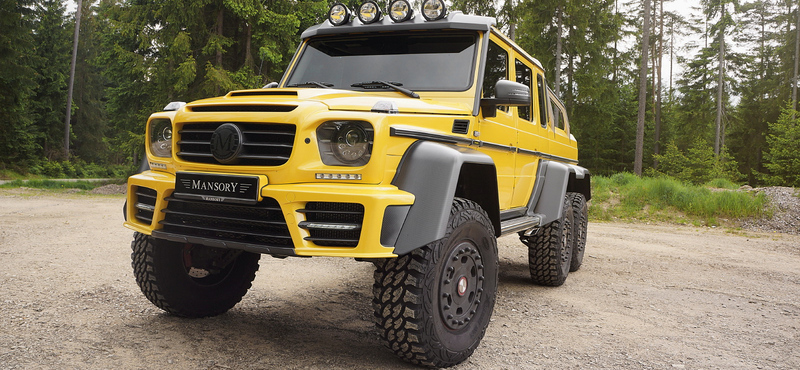 Mansory plusz Mercedes AMG 6x6, egyenlő sárga rettenet