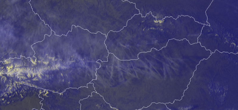 Óriási csíkokat fotóztak le Magyarország felett – műholdképek
