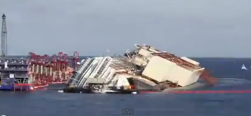 Most kezdődik a Costa Concordia kiemelésének legbonyolultabb része