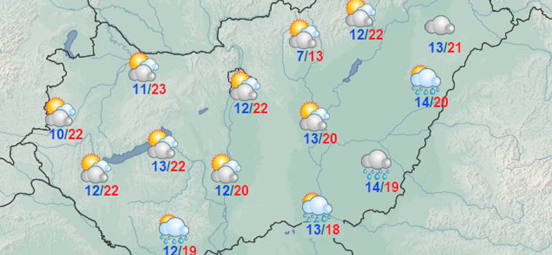 Térkép: mutatjuk, hova kell még szerdán is az esernyő