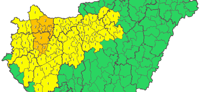 Durvul a szélhelyzet – már másodfokú riasztást is kiadtak 