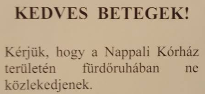 "Lépni tilos lépni" – abszurd tilalomerdő egy budai gyógyintézményben