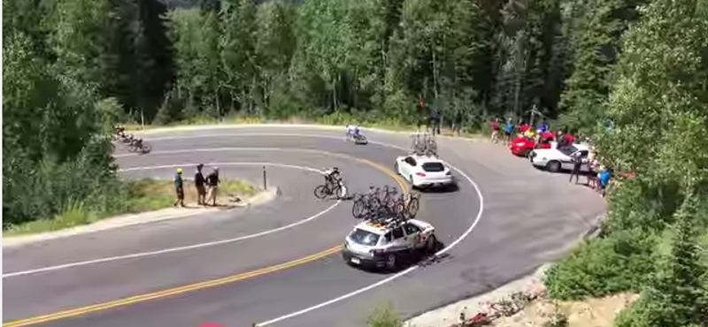 Durva videó került elő a Tour de Utah-n csattanó biciklisről