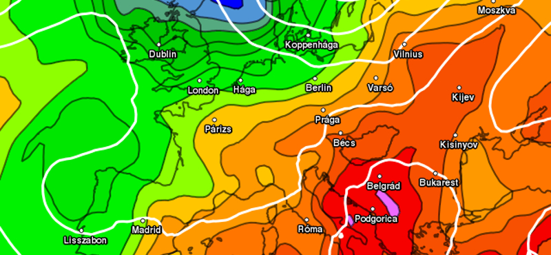 Így érkezik meg majd a hidegfront a forróság után - térképek
