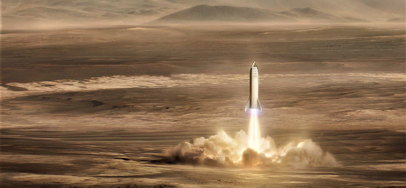 Képek: ilyen lehet a Mars-bázis, amit Elon Musk megálmodott