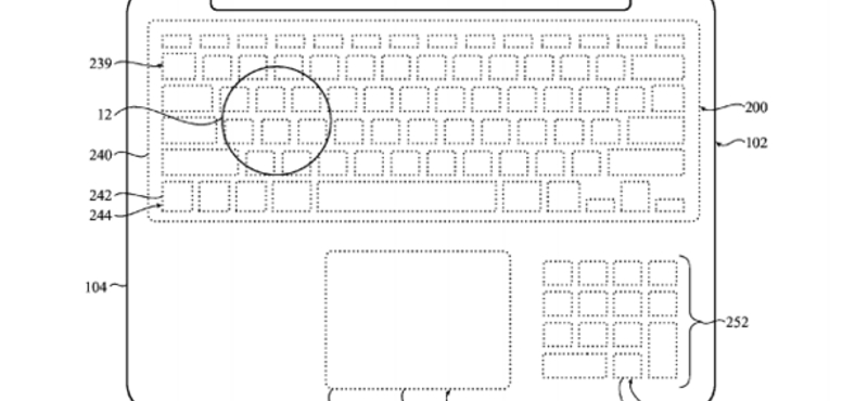 Apple-szabadalom: billentyűzet billentyűk nélkül?