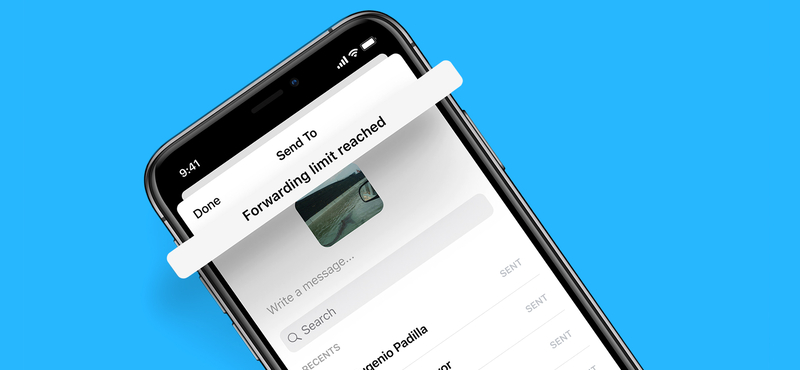 Szigorú korlátozás kerül a Messengerbe, kevesebb embernek továbbíthat üzeneteket