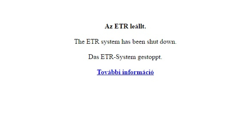 Véget ért egy korszak, Szegeden is lekapcsolták az ETR-t