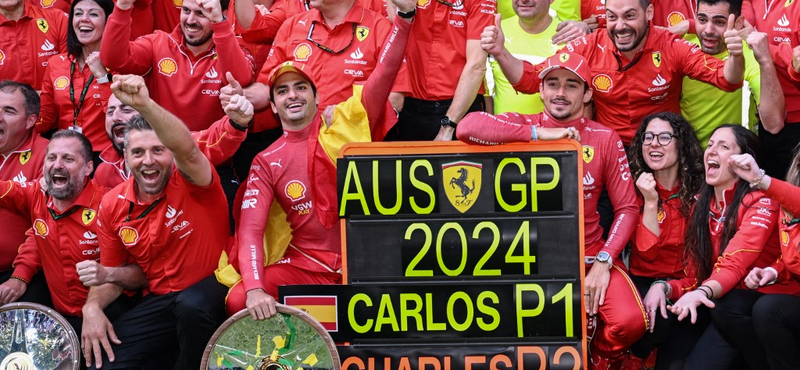 Verstappen kiesett, Carlos Sainz nyerte az Ausztrál Nagydíjat