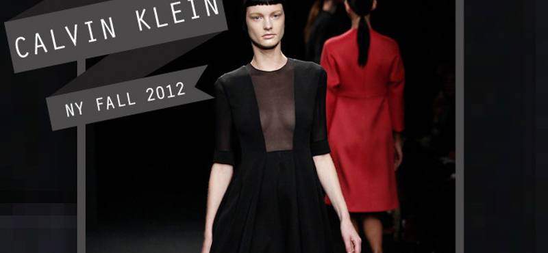 Szimpla, de erőteljes: Calvin Klein 2012 őszi kollekciója