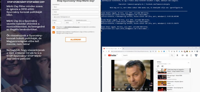A Fidesz Stop!-petícióját is meghackelték a NERbot programmal