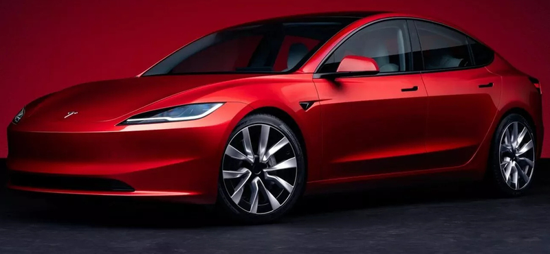 A Tesla bemutatta a megújult Model 3-at