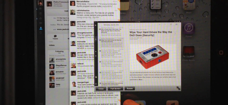 Vágyott iOS 6 funkció az iPadre, már most: igazi multitask ablakkezelő [videó]