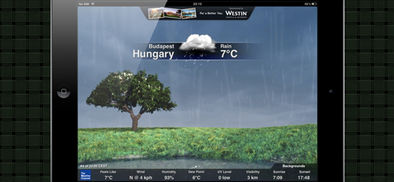Lenyűgöző lett a Weather Channel új iPades változata