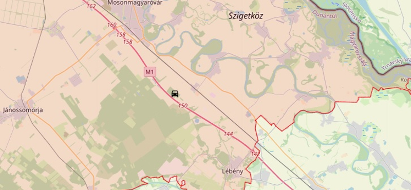 Halálos baleset történt az M1-esen Károlyházánál, több kilométeres a torlódás Hegyeshalom felé