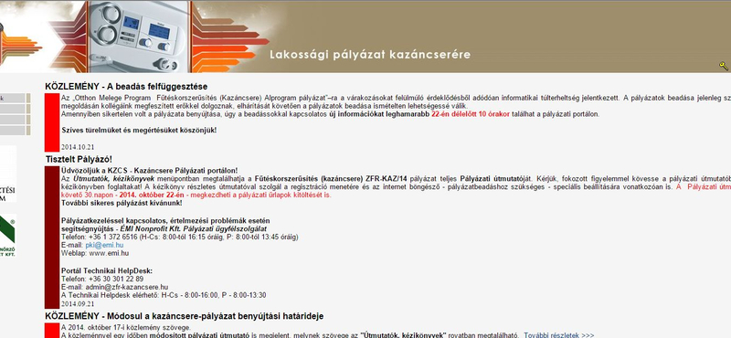 Összeomlott a kazáncsere program IT-rendszere