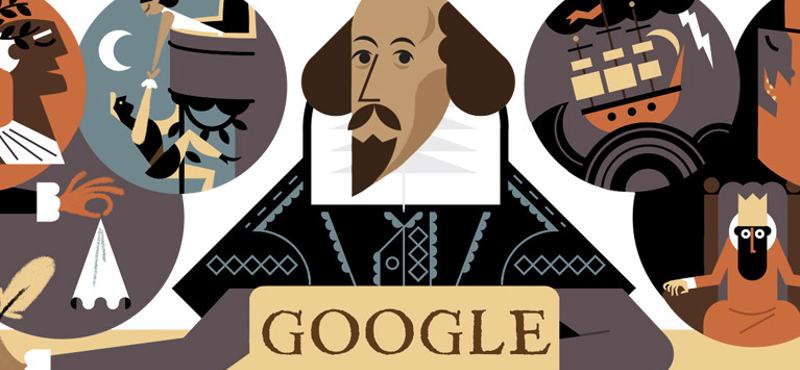 Miért pont Shakespeare van ma a Google logója helyén?