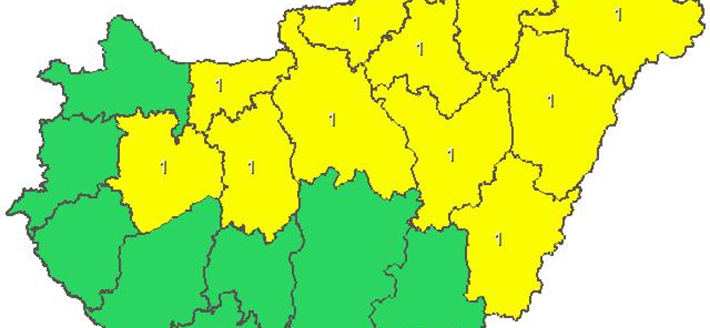 Megint leszakadhat az ég Budapesten és több megyében