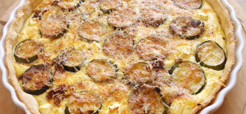 A hét receptje: Cukkinis, fetás quiche