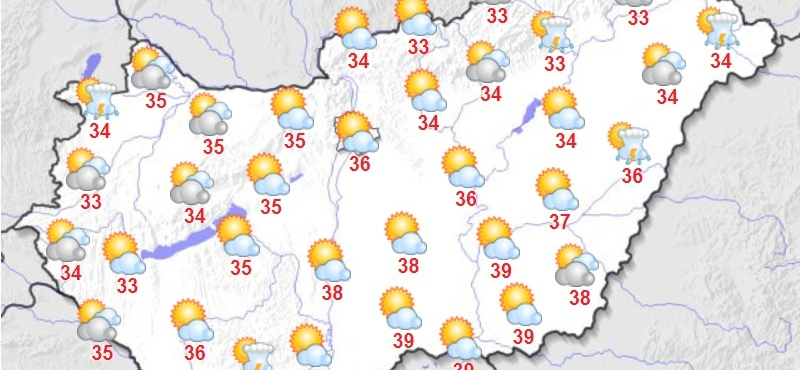 Messze még az enyhülés, pénteken is nagyon meleg lesz