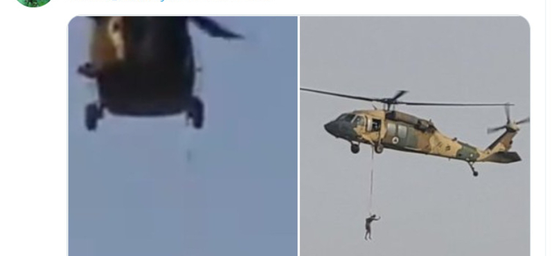 Tényleg egy Black Hawk helikopterrel akasztottak fel valakit a tálibok?