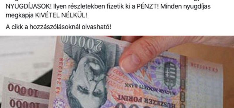 115 ezer forintos átverés terjed a neten, a nyugdíjasokat célozzák