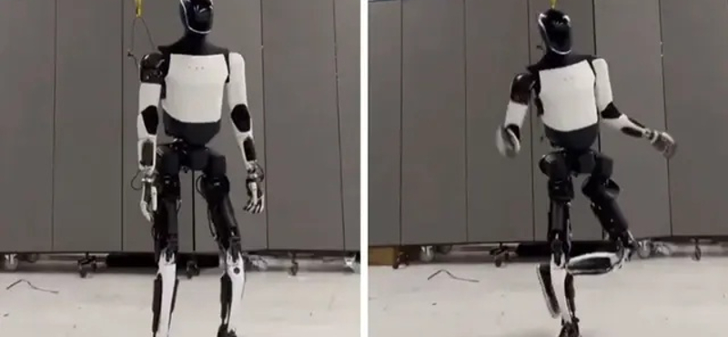 Így táncol a Tesla humanoid robotja, Optimus – videó