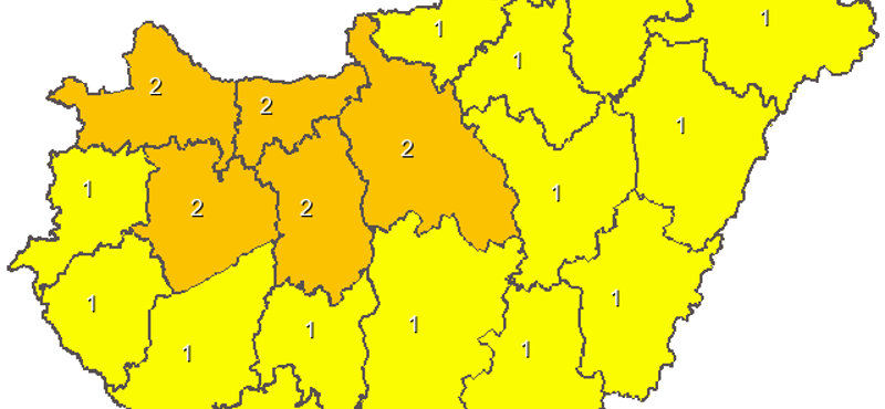 Dühöngő szél miatt adtak ki figyelmeztetést az egész országra – térkép