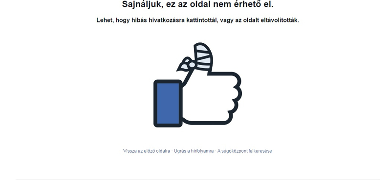 Már megint leállt a Facebook