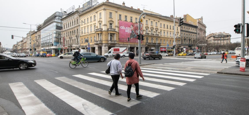 Két új zebrát kapott a Blaha Lujza tér