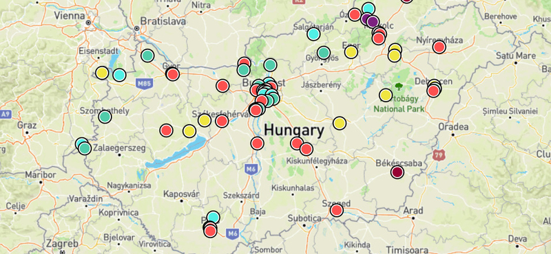 15 településen veszélyes vagy egészségtelen a levegő minősége