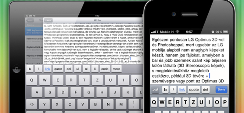 Már letölthető az új, kényelmesebb Wordpress iOS kliens!