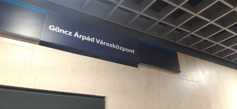 Január végétől Göncz Árpád nevét viseli az Árpád híd metróállomás