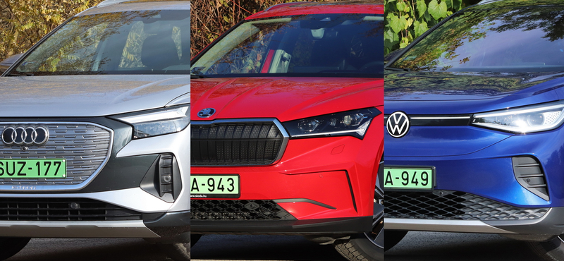 Testvérharc: teszten az Audi, a Skoda és a VW hasonszőrű villanyautói