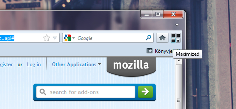 Képernyőmódok váltása a Firefoxban, egy kattintással [add-on]