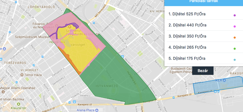 Tanuljon mások hibájából: a Városligetnél hétvégén is fizetős a parkolás!