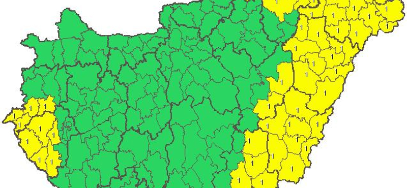 Érkezik a vihar: Borsodból és Zalából már jeget jelentettek