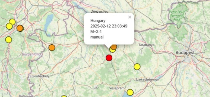 Földrengés volt Pannonhalma térségében